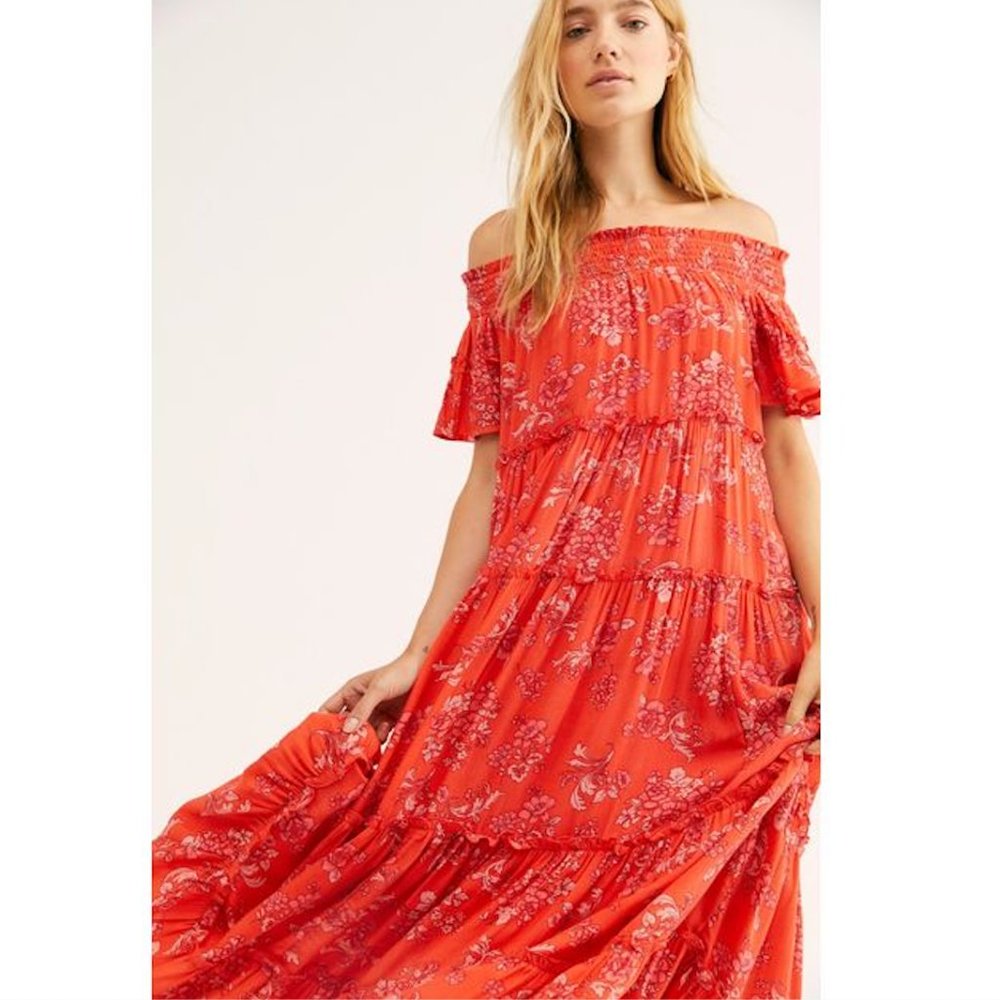 NWT! FREE PEOPLE BARCLAY MAXI DRESS - Size S - Picture 3 of 8